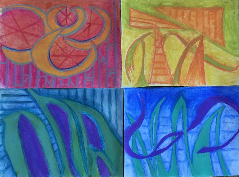 Original Abstract Drawing by Kathy Flament
