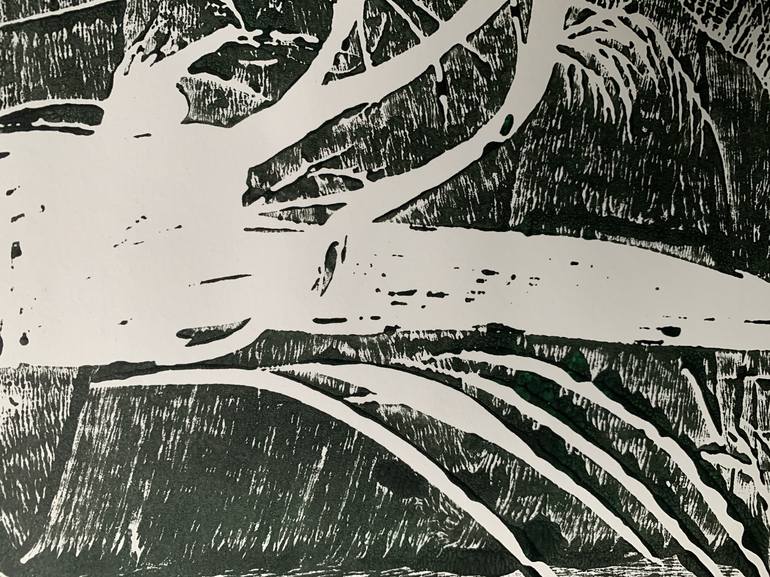 Original Abstract Expressionism Abstract Printmaking by Kathy Flament