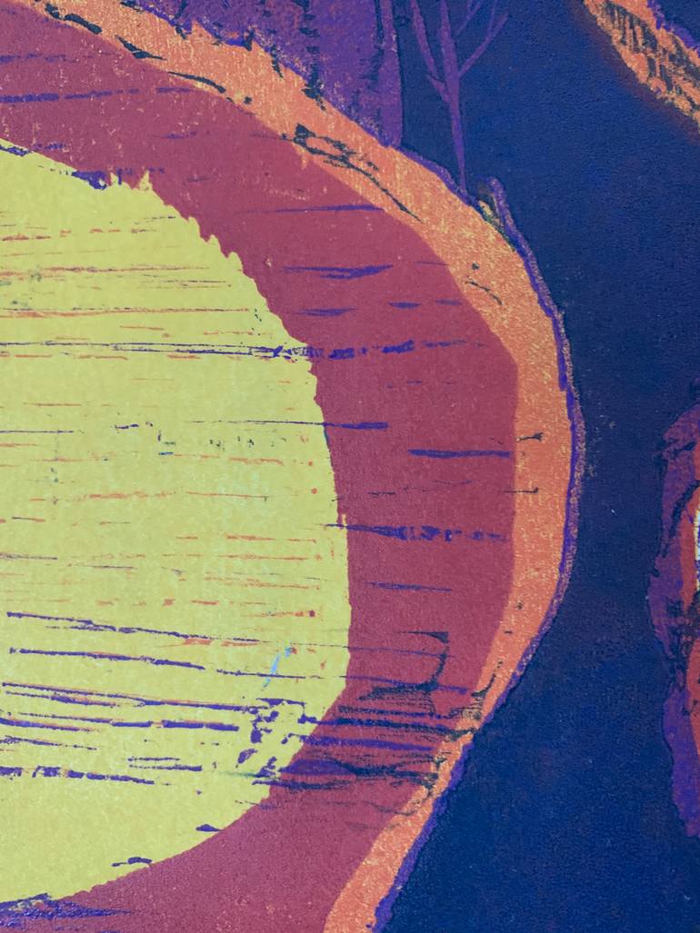 Original Abstract Printmaking by Kathy Flament