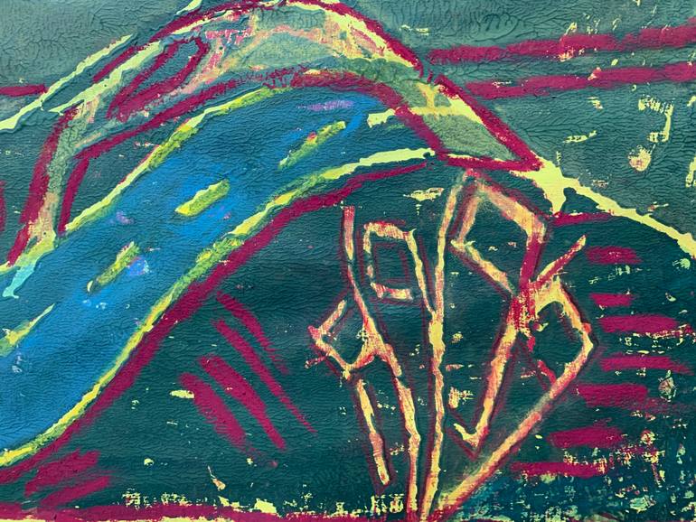 Original Abstract Printmaking by Kathy Flament