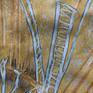 Walking in the Dark III in gold and grey excerpt 2