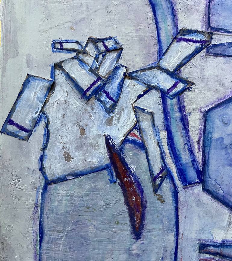 Original Abstract Collage by Kathy Flament