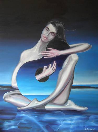 Original Surrealism Women Paintings by Rafael Carrascal Garcia