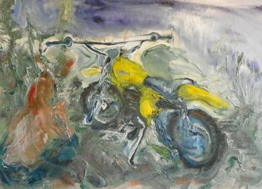 Print of Abstract Motorbike Paintings by Peter Neckas
