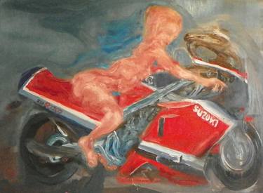 Print of Motorcycle Paintings by Peter Neckas