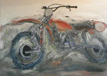 Print of Abstract Motorbike Paintings by Peter Neckas