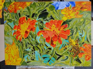 Print of Abstract Expressionism Floral Paintings by R Erik Weigand