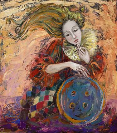 Original Abstract Expressionism Portrait Paintings by Irina Gurin