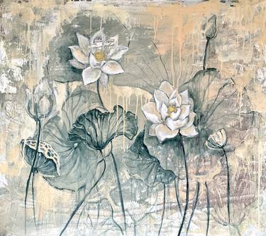 Original Post-impressionism Botanic Painting by Irina Gurin