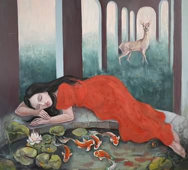 Original Conceptual Fantasy Painting by Irina Gurin