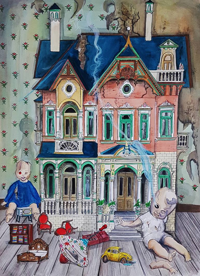 dollhouse painting