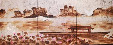 Original Fine Art Landscape Painting by Pharaoh Zhou