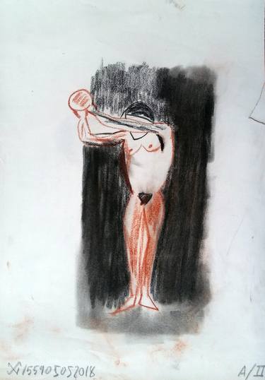 Print of Expressionism Nude Drawings by Silvia Flechoso