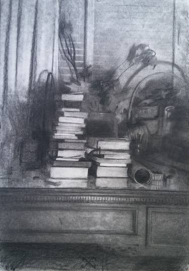 Original Figurative Still Life Drawings by Silvia Flechoso