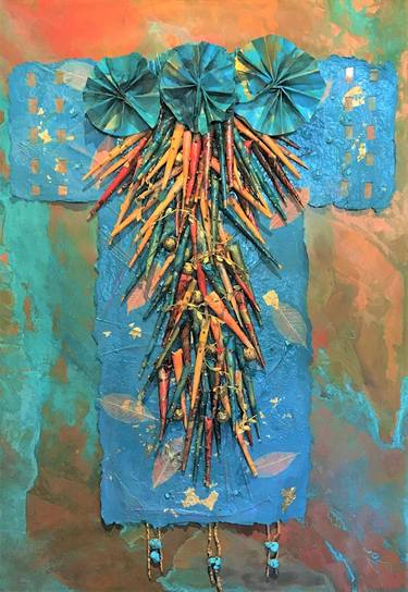 Original Abstract Mixed Media by Peggy Banks