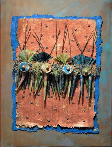 Original Abstract Mixed Media by Peggy Banks