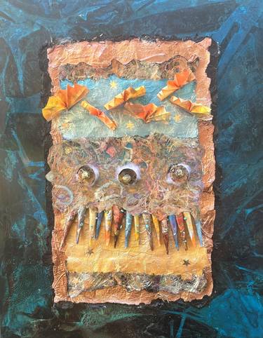 Original Abstract Mixed Media by Peggy Banks