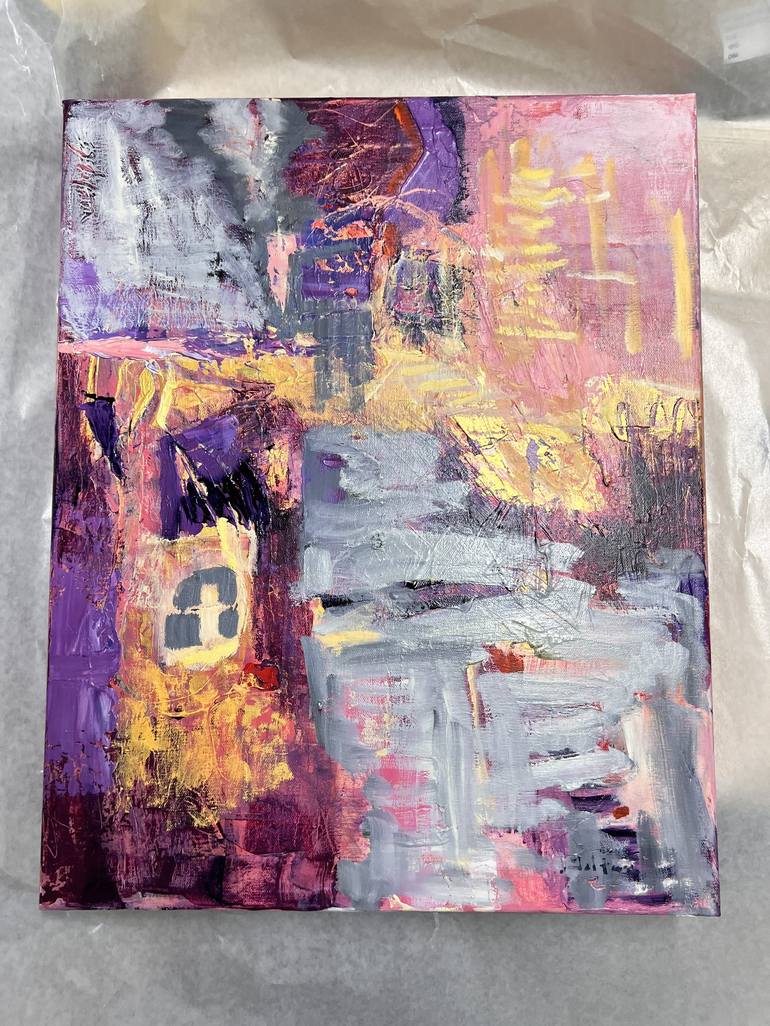 Original Abstract Expressionism Abstract Painting by Julianne Felton