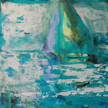 Original Abstract Boat Paintings by Julianne Felton