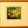 Collection Small framed abstract landscapes