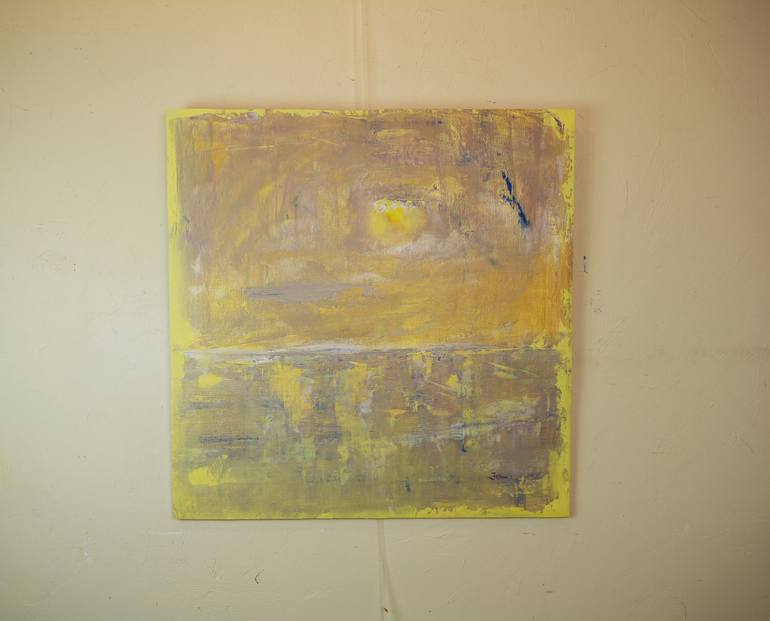 Original Abstract Beach Painting by Julianne Felton