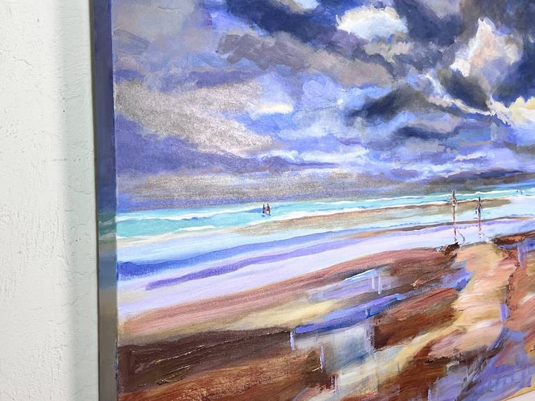 Original Beach Painting by Julianne Felton