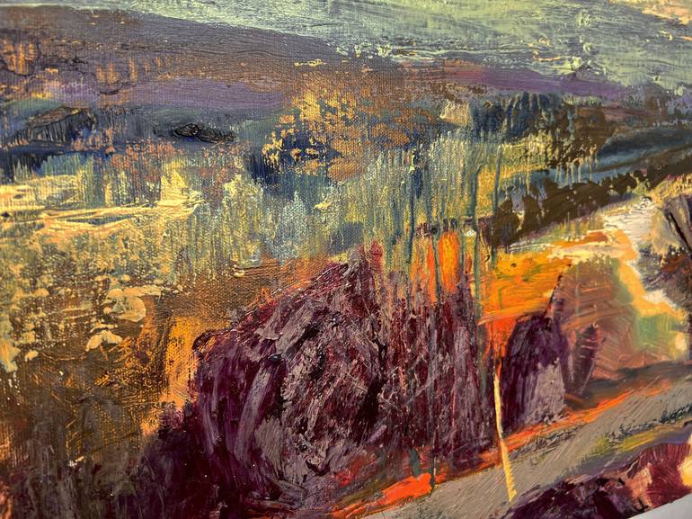 Original Abstract Landscape Painting by Julianne Felton