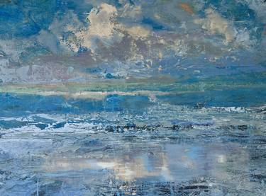 Original Abstract Beach Paintings by Julianne Felton
