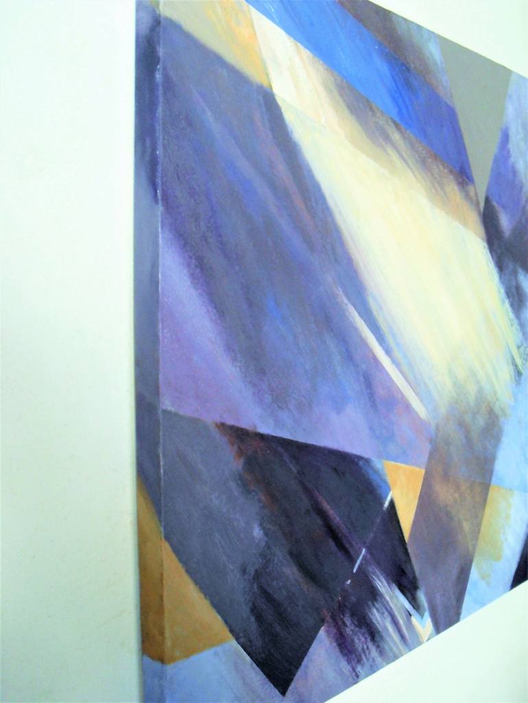 Original Abstract Geometric Painting by lee panizza