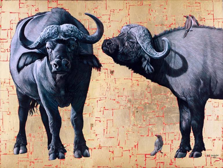 kredit Sportsmand noget African Buffalo Painting by Marc Alexander | Saatchi Art