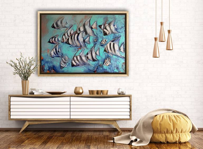 Original Fish Painting by Olga Pascari