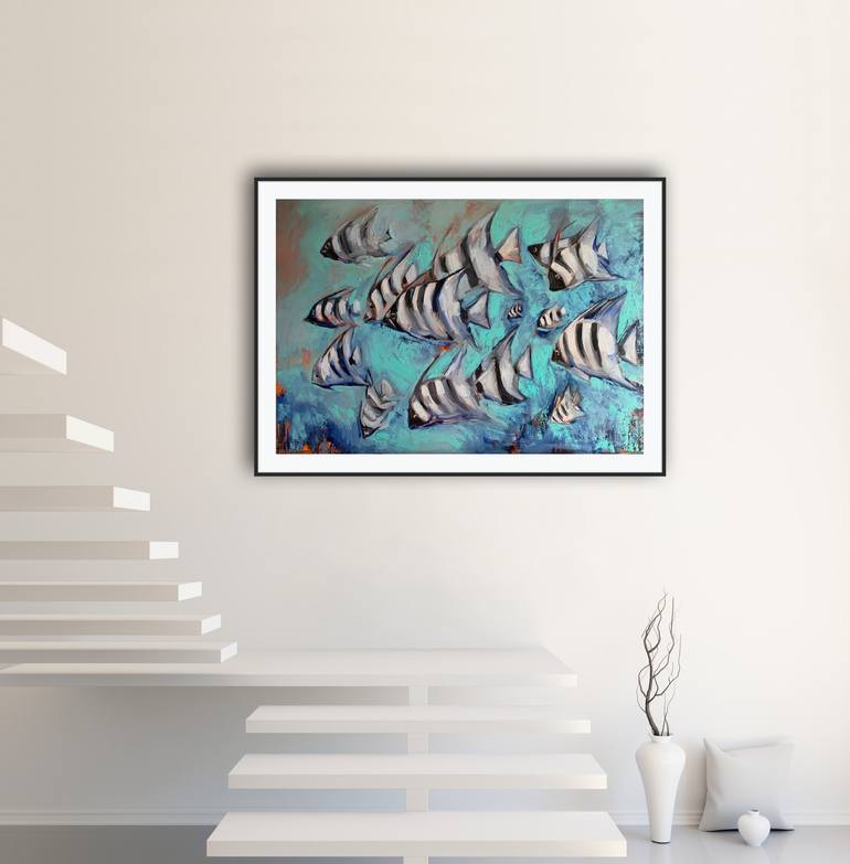 Original Fish Painting by Olga Pascari