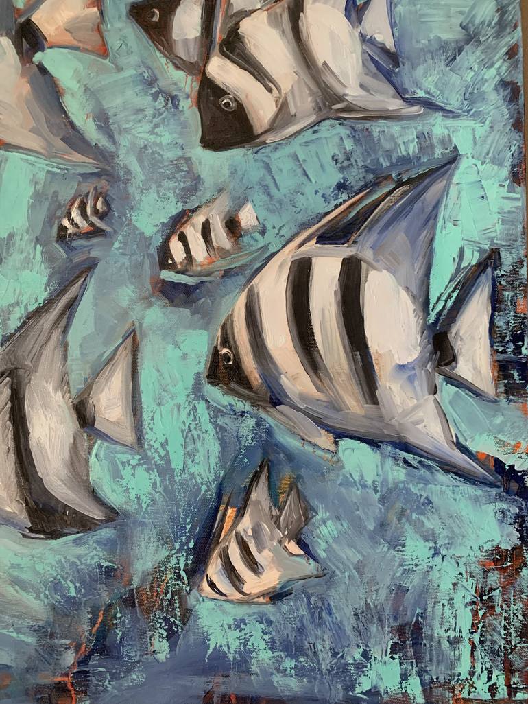 Original Fish Painting by Olga Pascari