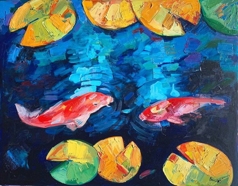 Original Fish Painting by Olga Pascari