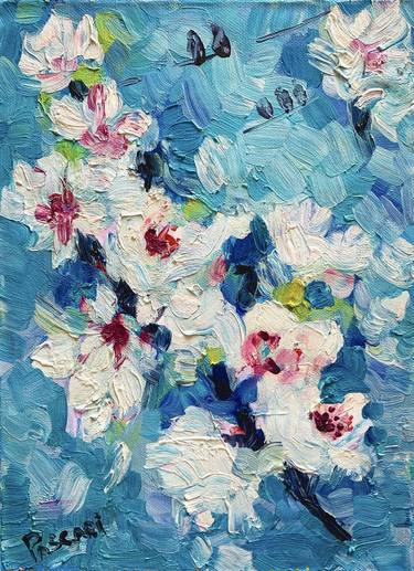 Original Abstract Expressionism Garden Paintings by Olga Pascari