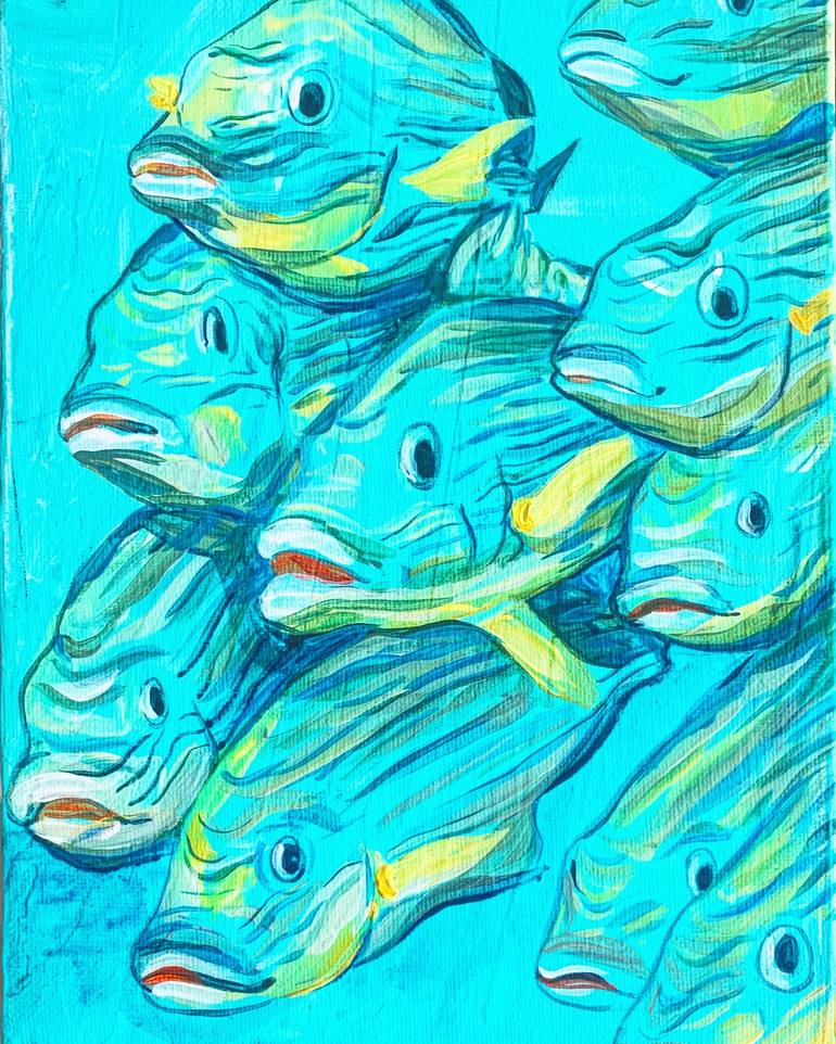 Original Fish Painting by Olga Pascari