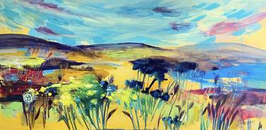 Original Abstract Expressionism Landscape Paintings by Olga Pascari