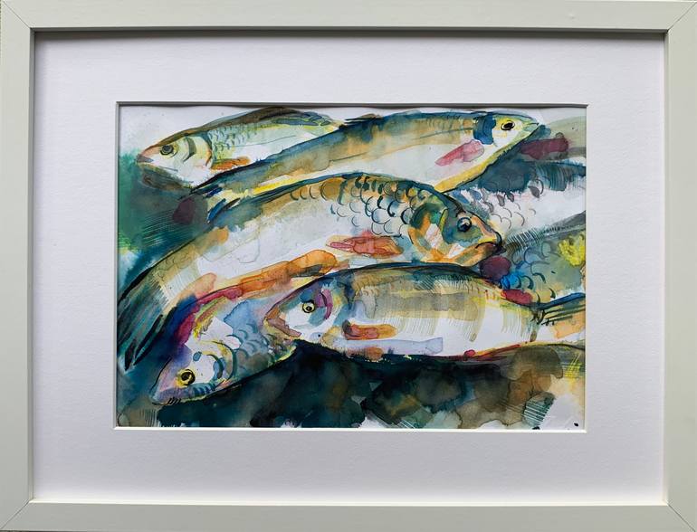 Original Abstract Expressionism Animal Painting by Olga Pascari