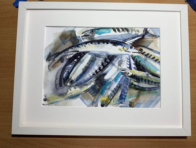 Original Abstract Expressionism Animal Painting by Olga Pascari