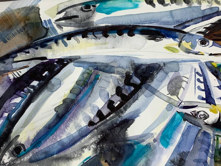 Original Abstract Expressionism Animal Painting by Olga Pascari