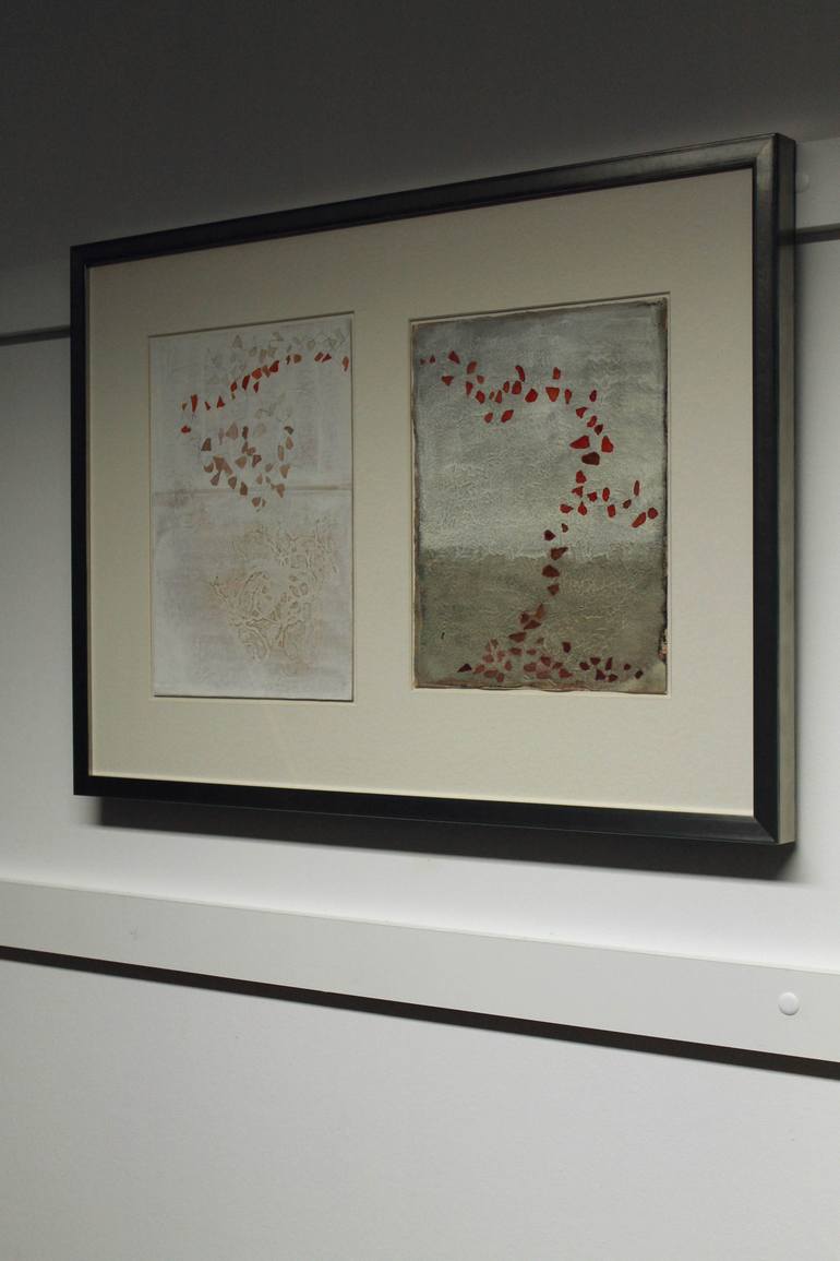 Original Art Deco Abstract Painting by Gerlind Hentze