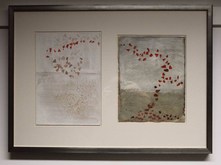 Original Art Deco Abstract Painting by Gerlind Hentze