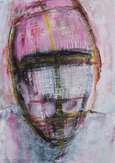 Original Abstract Portrait Paintings by Gerlind Hentze