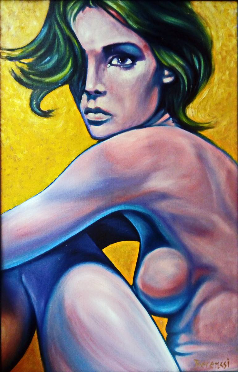 Original Modern Women Painting by Attila Berencsi