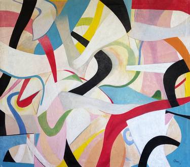 Original Abstract Paintings by Luciano Alves