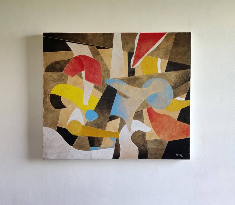 Original Abstract Painting by Luciano Alves