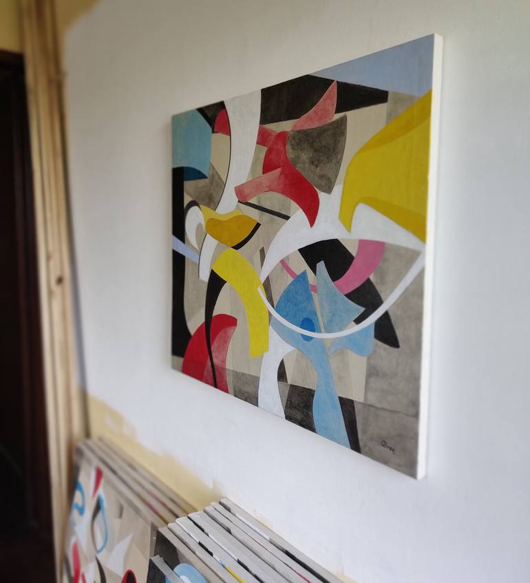 Original Abstract Painting by Luciano Alves