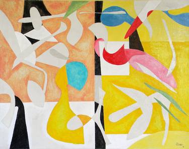 Original Abstract Paintings by Luciano Alves