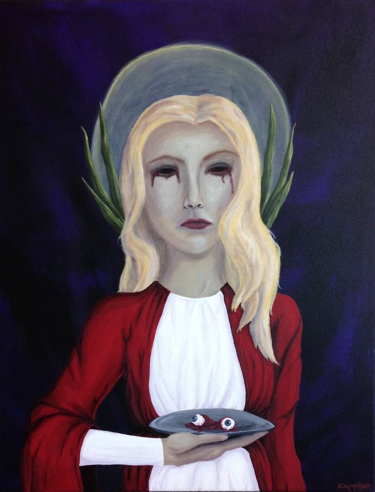 Saint Lucy Painting by Emmaline Bowles Saatchi Art