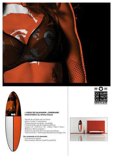 "L'OEUF DE SALVADOR" SURFBOARD - Limited Edition 1 of 7 thumb
